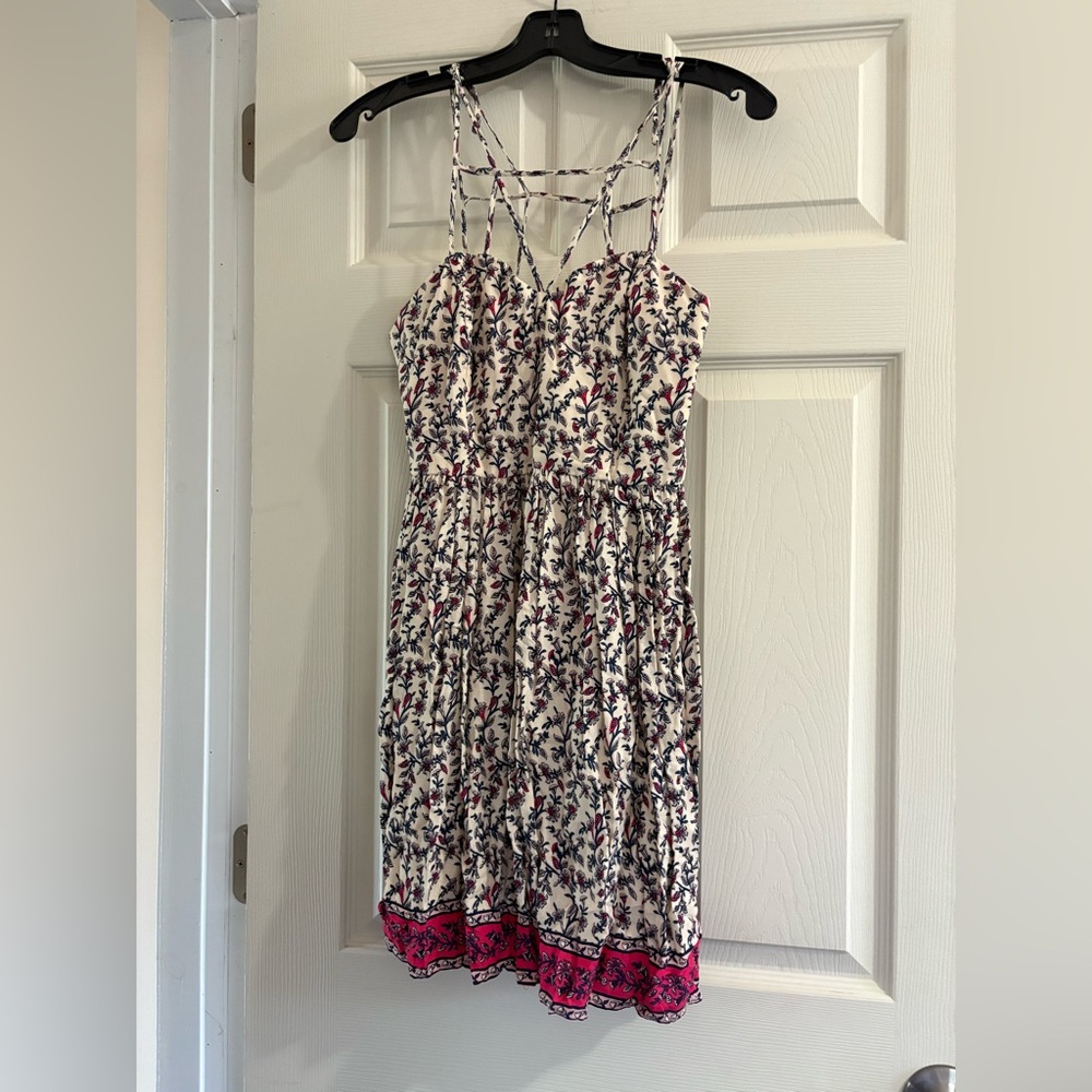 Forever 21 pink floral dress size small